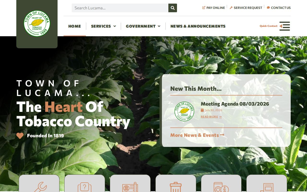Town of Lucama official contact for criminal record routing