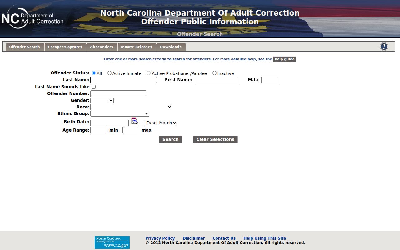 Wilson County criminal records North Carolina Public Offender Search