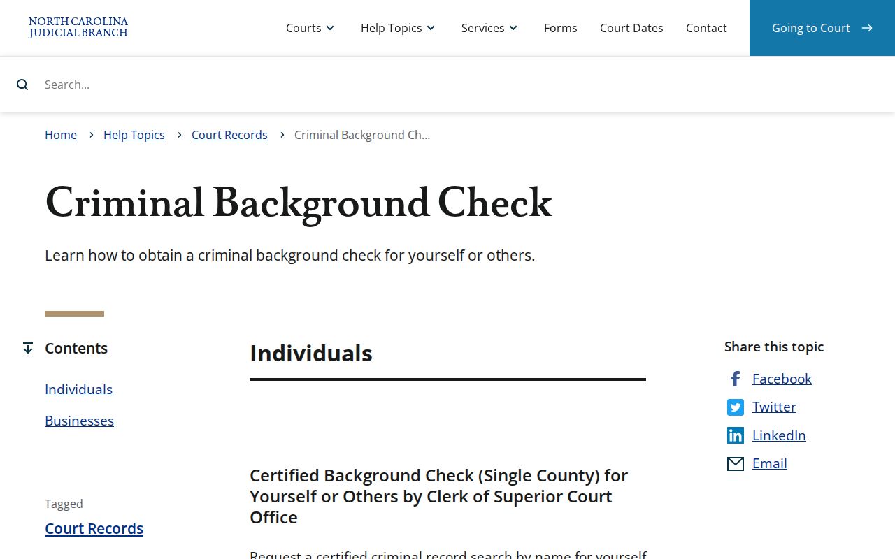 Wilson County criminal history official background check instructions