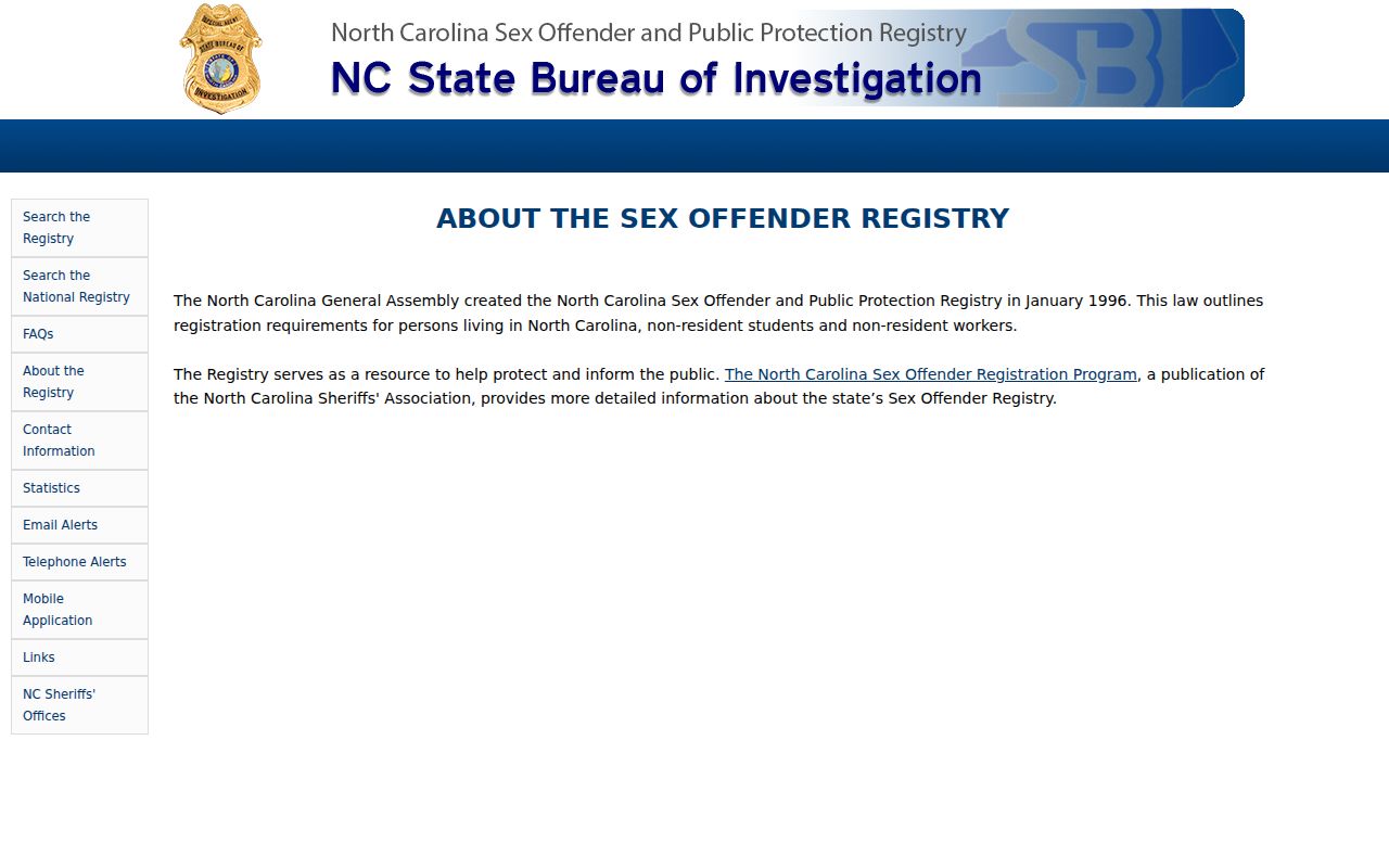 Wilson County sex offender registry scope and history information